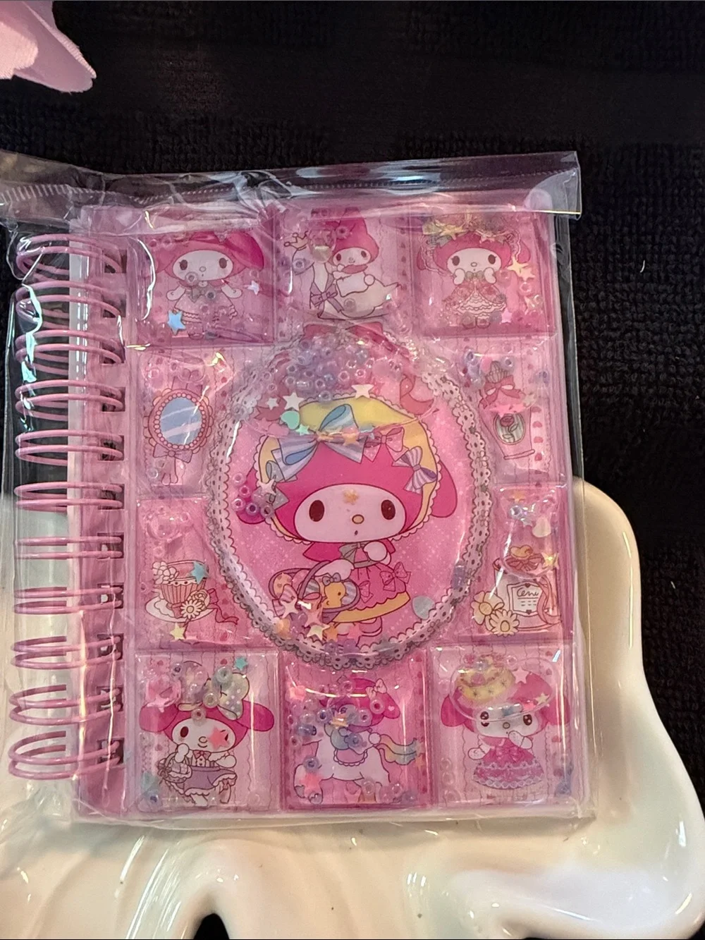 Sanrio My Melody Pink Glitter Mini Notebook